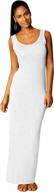 stylish and chic: yming women's sleeveless maxi dress perfect for summer parties and club nights logo