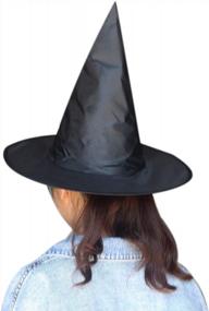 img 1 attached to Get Into The Halloween Spirit With Bestjybt'S Thin & Lightweight Witch Hats - Perfect For Parties, Masquerades & Cosplay!