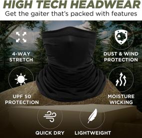 img 3 attached to 🌬️ Breathe with Style: Gaiter Cover Scarf - A Must-Have Sports Accessory for Men