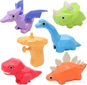 img 3 attached to 🦖 2-in-1 Dinosaur Bath Toys for Toddlers, Fun Dino Bathtub Playtime Toys for Kids