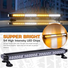 img 3 attached to 🚨 High Intensity Linkitom LED Strobe Light Bar - Double Side Flashing for Car Trailer Roof Safety