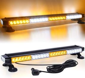 img 4 attached to 🚨 High Intensity Linkitom LED Strobe Light Bar - Double Side Flashing for Car Trailer Roof Safety