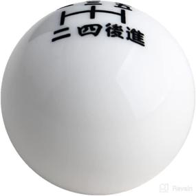 img 3 attached to JGR JDM Black w/White Inlay Japanese Number Manual 5 Speed Shift Knob | Multiple Sizes Available