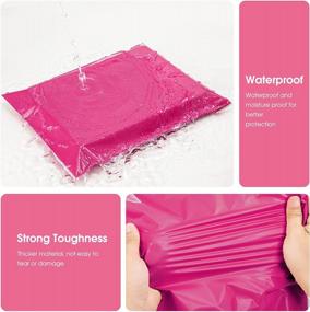 img 2 attached to Metronic 100 Pcs 10X13 Poly Mailers, Large Clothing Shipping Bags W/ Strong Adhesive For Small Businesses, Tear-Resistant Pink Packing Envelopes