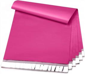 img 4 attached to Metronic 100 Pcs 10X13 Poly Mailers, Large Clothing Shipping Bags W/ Strong Adhesive For Small Businesses, Tear-Resistant Pink Packing Envelopes