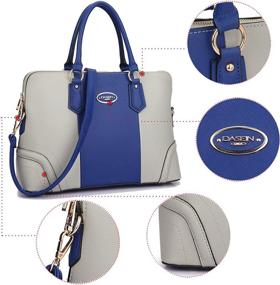 img 2 attached to Dasein Leather Handbags Shoulder Satchel Women's Handbags & Wallets ~ Satchels