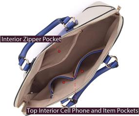 img 1 attached to Dasein Leather Handbags Shoulder Satchel Women's Handbags & Wallets ~ Satchels