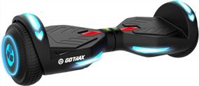 img 4 attached to UL2272 Certified Gotrax NOVA Hoverboard With Dual 200W Motor, LED Lights, And 6.5" Wheels - Self Balancing Scooter For Riders 44-176Lbs With Max Range Of 3.1 Miles And Top Speed Of 6.2Mph