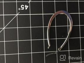img 6 attached to Stainless Steel Women'S Teardrop Earrings Hoops 40MM 50MM 60MM By Besteel
