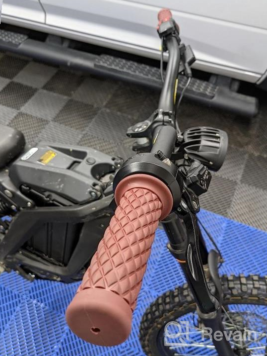 img 1 attached to Motorcycle Grips Non-Slip Rubber 7/8" 22Mm 24Mm Bar End Comfort Hand Handlebar Thruster Grip review by Justin Newport