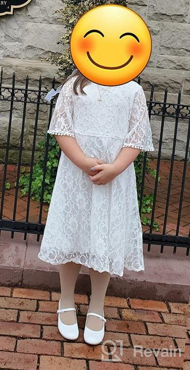 img 1 attached to Stunning Baptism Wedding Pageant Communion Outfits for Girls by Youwon review by Jill Bell