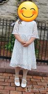 img 1 attached to Stunning Baptism Wedding Pageant Communion Outfits for Girls by Youwon review by Jill Bell