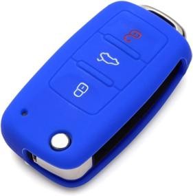 img 2 attached to 9 Moon® Silicone Remote Flip Key FOB Silicone Case Cover For VW Volkswagen New Interior Accessories - Anti-Theft