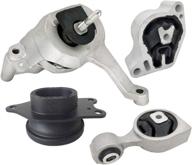 2007-2017 nissan altima 2.5l engine motor mount set a4339 a4340 a4350 a4353 11360-ja000 11220-ja000 11350-ja00a 11210-ja000 - compatible and optimized logo