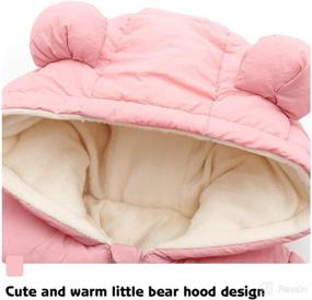 img 2 attached to 👶 Adorable Baby Boys Snowsuit + Newborn Girls Winter Coat: Toddler Clothes