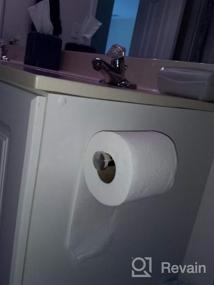 img 5 attached to Самоклеящийся держатель для туалетной бумаги Taozun - черный держатель рулона туалетной бумаги Держатель рулона туалетной бумаги из нержавеющей стали для ванной комнаты, наклейка на стену