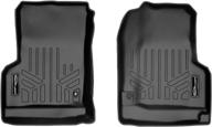 🚙 maxliner floor mats 1st row liner set black for jeep wrangler: 1997-2006 unlimited & 2 door models логотип