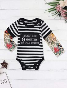img 2 attached to Letter Print Long Sleeve Baby Boy Romper Clothes