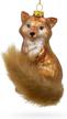capture the spirit of the wild: bestpysanky's glass fox christmas ornament logo