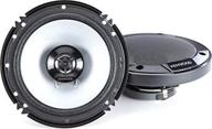 🔊 kenwood kfc-1666s 6.5" 2-way car coaxial speakers - pair with sound field enhancer, delivering 300 watts of powerful sound logo