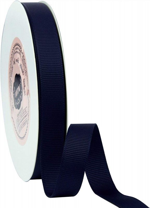  VATIN 1-1/2 Solid Navy Blue Grosgrain Ribbon Spool