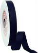 navy blue grosgrain ribbon, 50 yards - perfect for wedding decor, wreath making, baby shower & gift package wrapping projects (25 yards each roll) logo