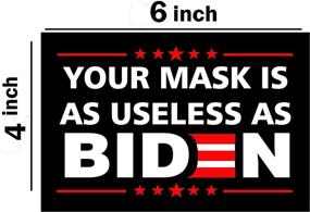 img 3 attached to 🚫 FCK Biden Reflective Bumper Sticker 2-Pack: Vibrant Waterproof Decal for Cars, Laptops & Windows - 4x6" Dimensions