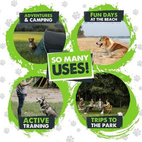 img 2 attached to 🐾 Mighty Paw Dog Tie Out Stake: Heavy Duty 18” Lead Anchor for Pets up to 125 LB – Tangle Free Swivel Ring, Ideal for Camping & Outdoor Adventures – Easy Install Comfort Handle (Green)