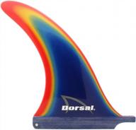 upgrade your surfing game with dorsal transition blue fiberglass longboard surfboard sup surf fin rainbow logo