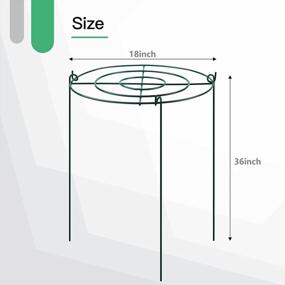img 1 attached to Strong Plant Support: Tingyuan Peony Cages And Supports With 3 Legs (Pack Of 3)