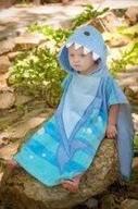 🦈 playful comfort: royal wear boys shark under water hooded poncho towel for water adventures! logo