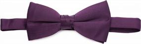 img 3 attached to Frankers Men'S 2.5" Poly Satin Solid Color Adjustable Pre-Tied Bow Tie, Multiple Colors Available - SEO Optimized