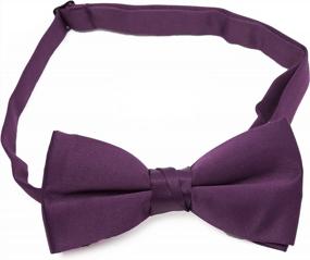 img 4 attached to Frankers Men'S 2.5" Poly Satin Solid Color Adjustable Pre-Tied Bow Tie, Multiple Colors Available - SEO Optimized