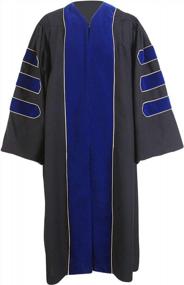 img 4 attached to Upgrade Your Graduation Attire With The GraduationForYou Deluxe Doctoral Gown Featuring Velvety Elegance