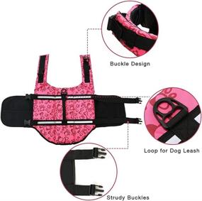 img 2 attached to Premium Dog Life Jackets: Ensuring Optimal Safety for Medium, Small and Large Dogs during Swimming and Boating Activities with High Buoyancy, Durable Rescue Handle, and Maximum Comfort