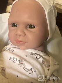 img 8 attached to IVITA 12-дюймовая полностью силиконовая кукла с реалистичными волосами, реалистичная кукла для новорожденных.