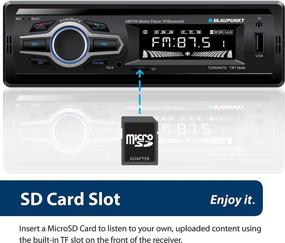 img 1 attached to 📻 Blaupunkt Toronto Media Receiver - Bluetooth, Easy Installation, Remote Control, SD Card, Aux Input, Handsfree (TRT1049) with AM/FM