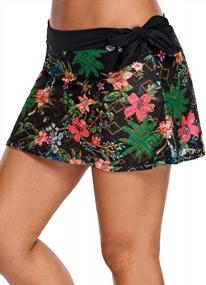 img 2 attached to Women'S Crochet Lace Bikini Bottom Swim Skirt - Solid Color, S-XXL