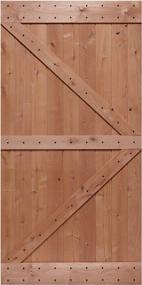 img 4 attached to 42X84 Rustic Hardwood Barn Door Slab - Unfinished Knotty Alder Solid Wood