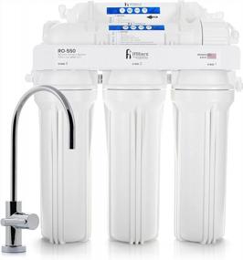 img 4 attached to USA-Built 5-Stage Reverse Osmosis Drinking Water Filter System For Ultra Safe And Premium Quality Water - Includes 50 GPD Capacity And Faucet