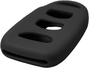 img 1 attached to 🔑 Upgraded Keyless2Go Black Silicone Protective Case Replacement (PINHA-T008) for Select Remote Key Fobs