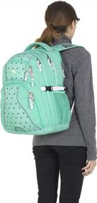 img 1 attached to 🎒 Aquamarine/Tri Geo/White High Sierra Swerve Laptop Backpack - 19 x 13 x 7.75 Inch