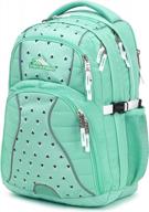 🎒 aquamarine/tri geo/white high sierra swerve laptop backpack - 19 x 13 x 7.75 inch logo