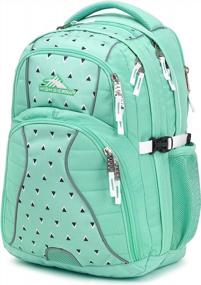 img 4 attached to 🎒 Aquamarine/Tri Geo/White High Sierra Swerve Laptop Backpack - 19 x 13 x 7.75 Inch