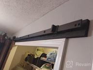 img 1 attached to ZEKOO Bypass Sliding Barn Door Hardware Kit For Double Doors, Single Track, Flat Track Roller, One-Piece Rail - Available In 4FT To 12FT Lengths, Perfect For Low Ceilings (6FT Single Track Bypass) review by Terrence Tucker