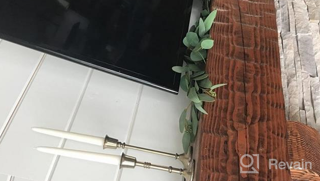 img 1 attached to 🌿 DearHouse 5.5Ft Seeded Eucalyptus Garland: Faux Greenery Wedding Backdrop and Wall Decor review by David Gagnon