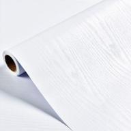 16 дюймов x 79 дюймов белая клейкая бумага с древесным зерном для мебели, шкафов и гардеробов - redodeco логотип