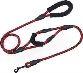 img 4 attached to 🐾 MayPaw Dual Handle Dog Leash: 6ft Heavy Duty Traffic Rope Leash for Walking, Training & Safety Control – Soft Dual Handles for Medium to Large Dogs