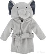 🐘 pro goleem unisex baby robe: soft plush elephant hooded robe for newborns – perfect baby shower gift, one size, 0-9 months logo