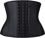 yianna underbust sports waist trainer for hourglass body shape and tummy control during workouts - short torso corset body shaper logo